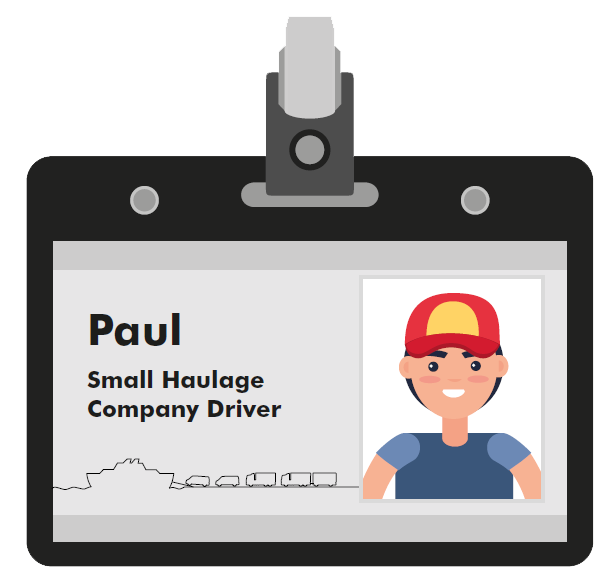 Paul small haulage company driver