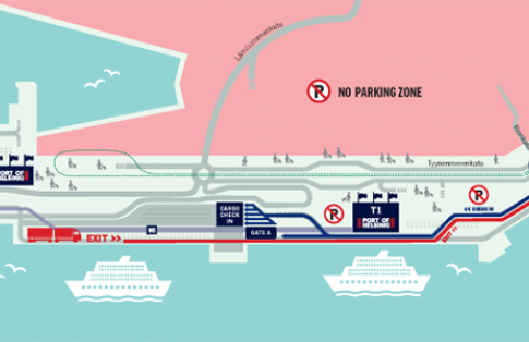 Port of Helsinki map