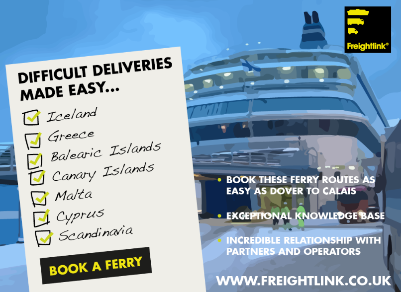 difficult deliveries made easy - freight ferries to iceland, greece, balearic islands, canary islands, malta, cyprus, scandinavia